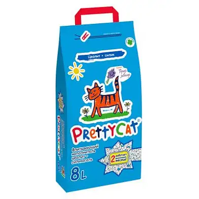 Pretty Cat  наполнитель для кошек впитывающий с лавандой