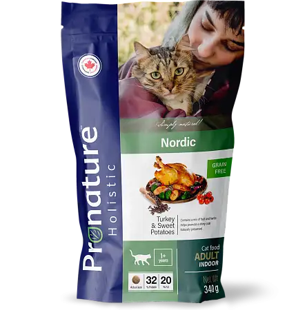 Купить pronature holistic nordic gf сухой корм для взрослых кошек, беззерновой, индейка