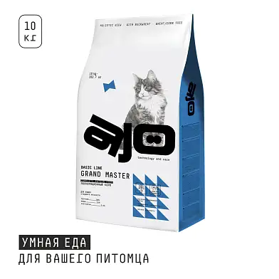 AJO Basic Line Grand Master Сухой корм для кошек старше 8 лет с курицей